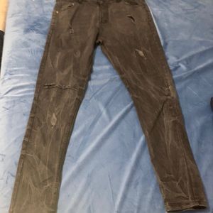 Black ripped jeans